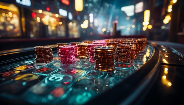 Meja Caribbean Stud Poker dealer langsung di rupiahslot88
